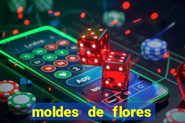 moldes de flores gigantes para imprimir